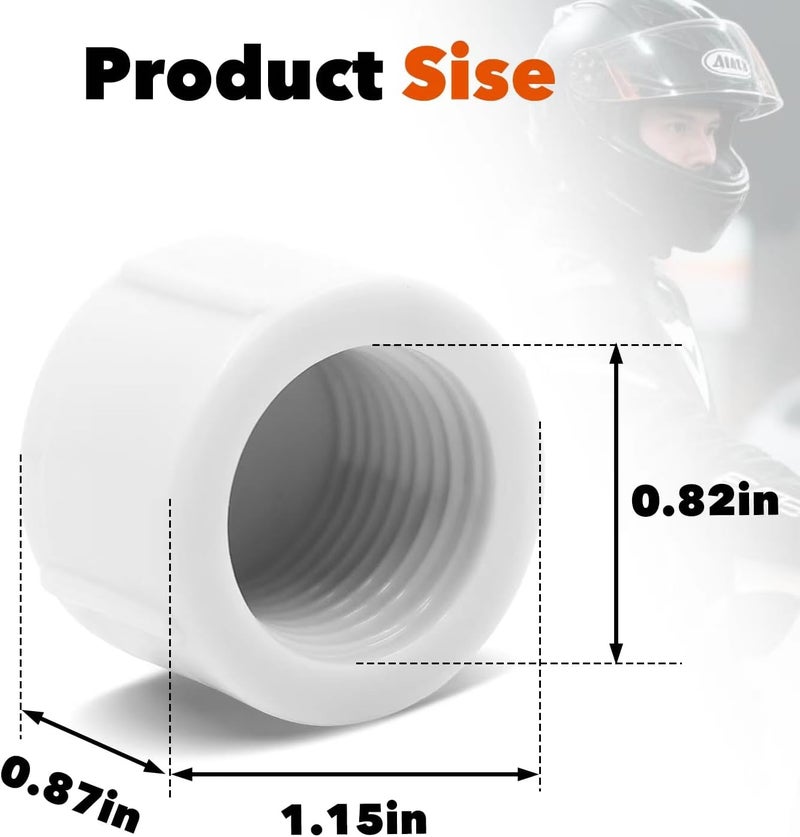 mapleza 8 PCS Fuel Jug Hose Caps - Universal Fit for Racing 5.5 Gallon VP Gas Can JEGS/Scribner Fuel Jug Hoses, Dust-Proof Replacement Caps for Racing Hose - Image 3